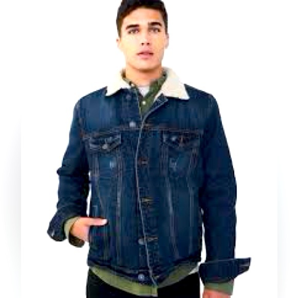 Stylish Aeropostale Denim Jacket with Button Details - Picture 1 of 16
